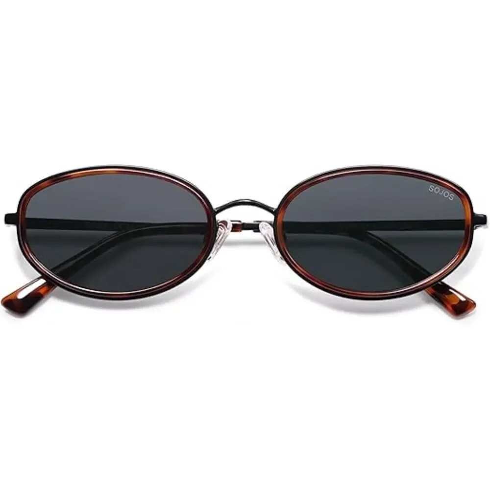 Trendy Oval Round Polarized Sunglasses for Men and Women Retro SJ1248